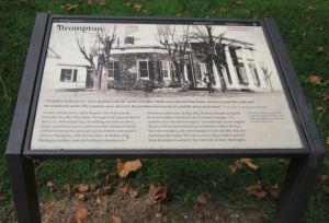Photo of the Brompton Historic Marker, Sunken Road, Fredericksburg, Virginia 